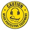 Signmission Wear Protective Equipment 2 16in Non-Slip Floor Marker, 16" x 16", FD-C-16-99873 FD-C-16-99873 - alternate 1